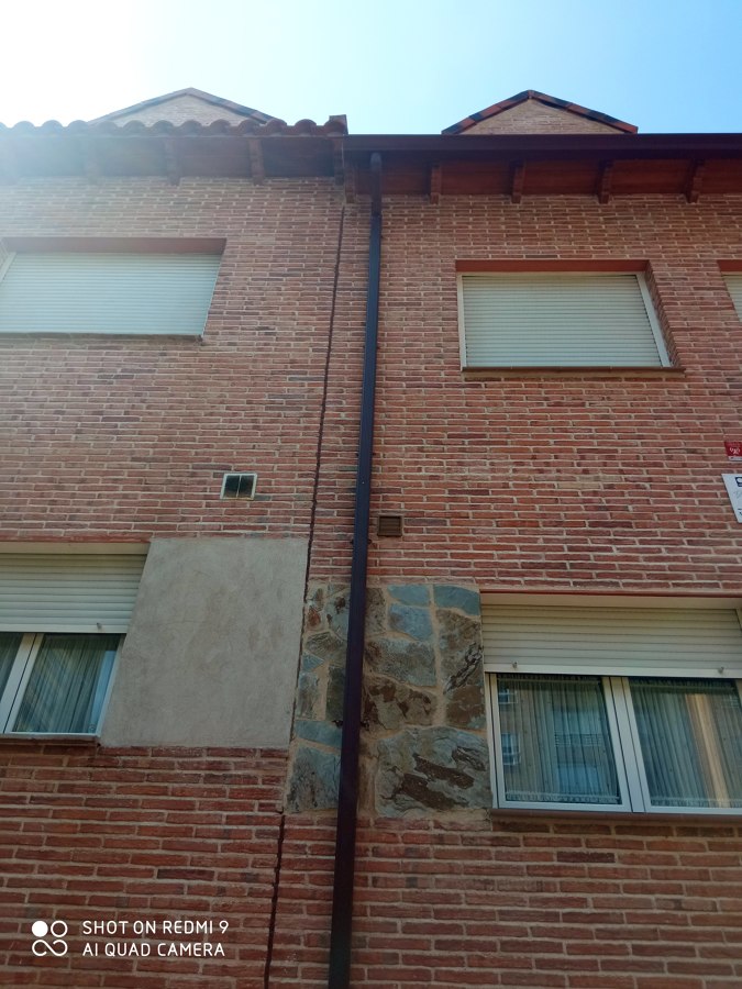 Instalación bajante chapa