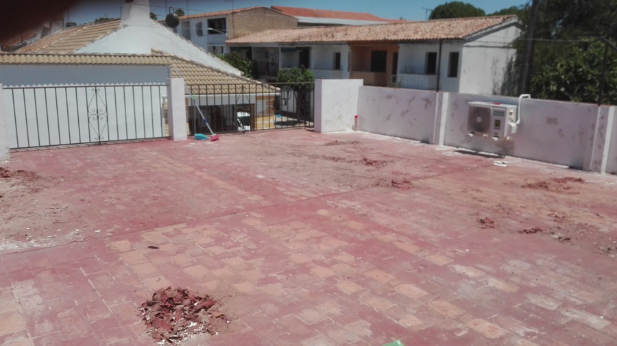 Raspado integral de azotea «Antes»