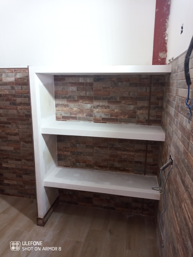 Mueble de baño hecho de Pladur