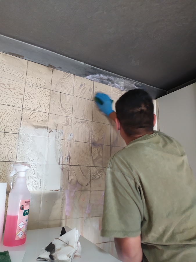 Proceso de LIMPIEZA DE INCENDIO