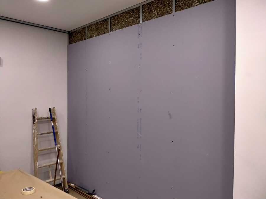 Aislamiento acústico doble, placa PPH y lana mineral