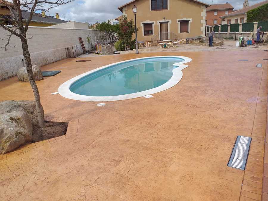 Suelo hormigón impreso