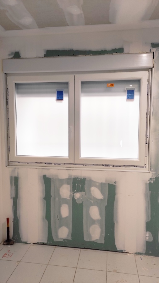 Ventana Serie Linear Vidrio mate