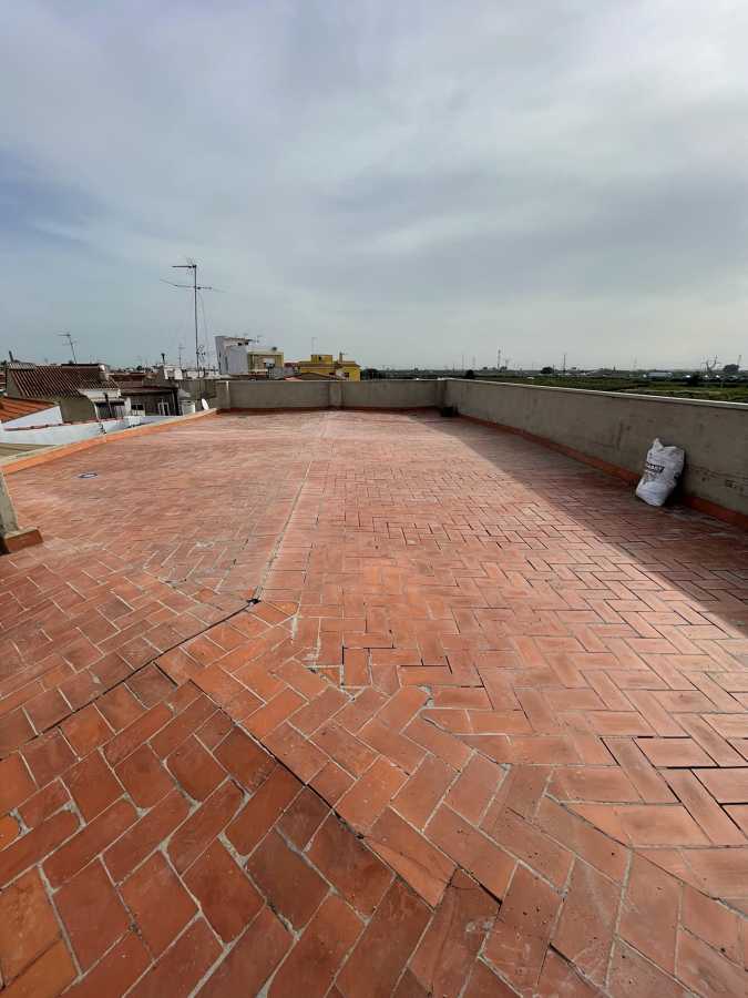 Estado original de la terraza.