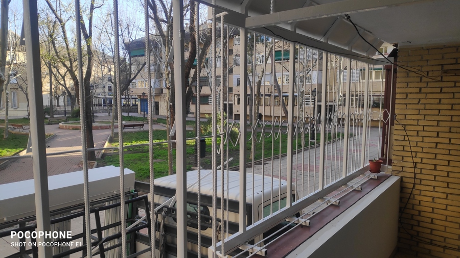 Terraza preparada para cerrar