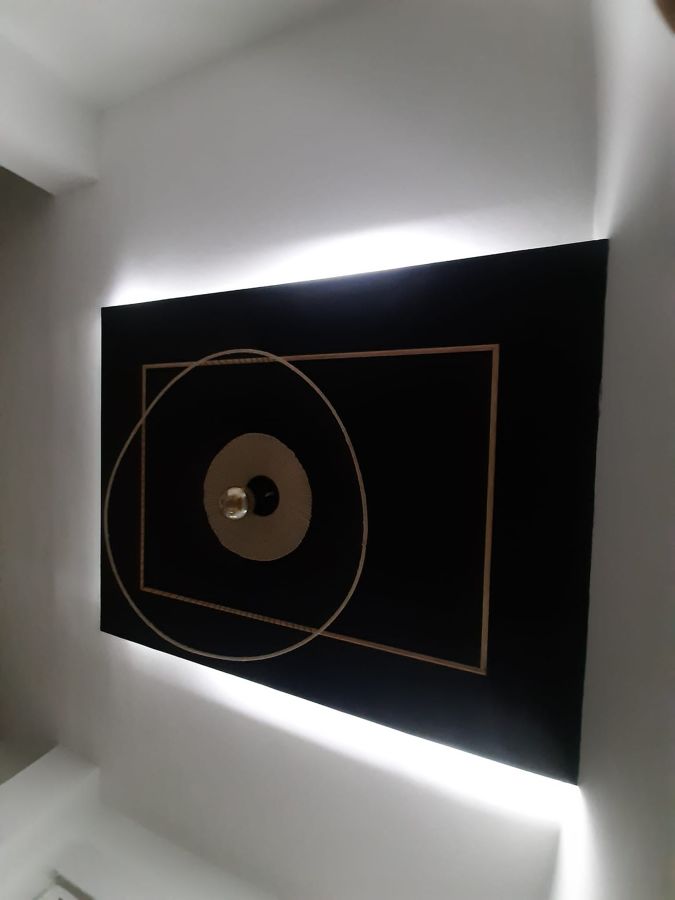 techo en yeso con iluminación