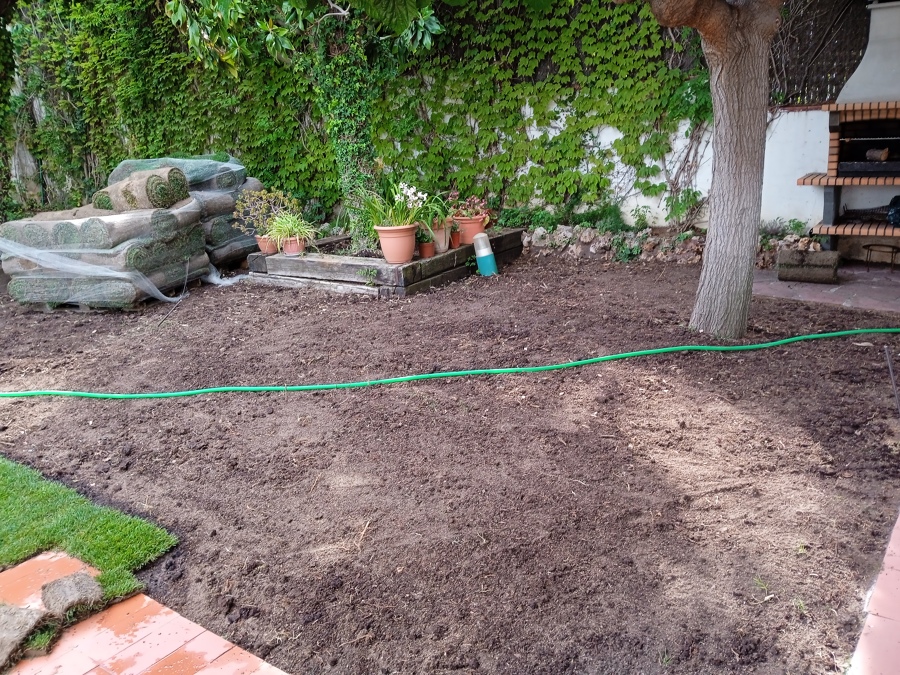 Gespa natural en tepes.