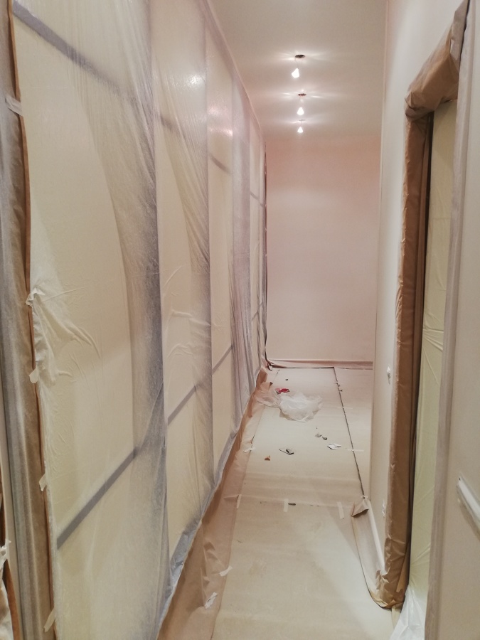 Protección de paramentos para pintura