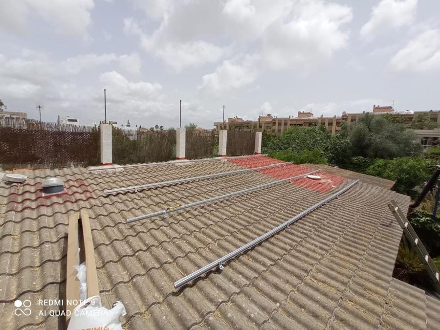 Instalación de soportación para energías renovables(PLACAS SOLARES) en vivienda unifamiliar