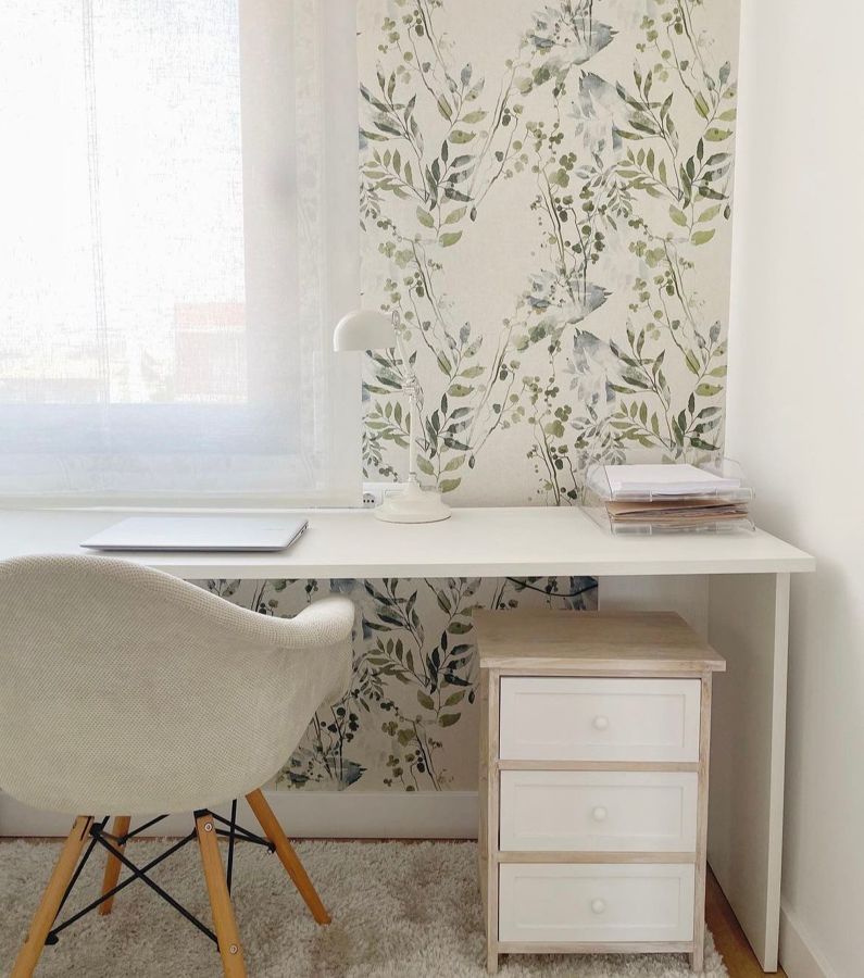 Decoracion con papel pintado