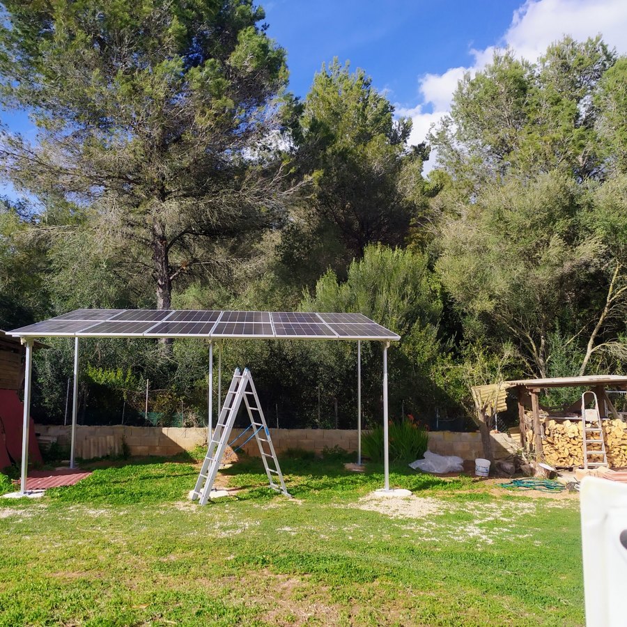 CARPA-TOLDO PLACAS  SOLARES ENERGIA SOLAR AISLADA