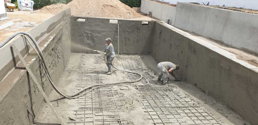 Construcción de piscina