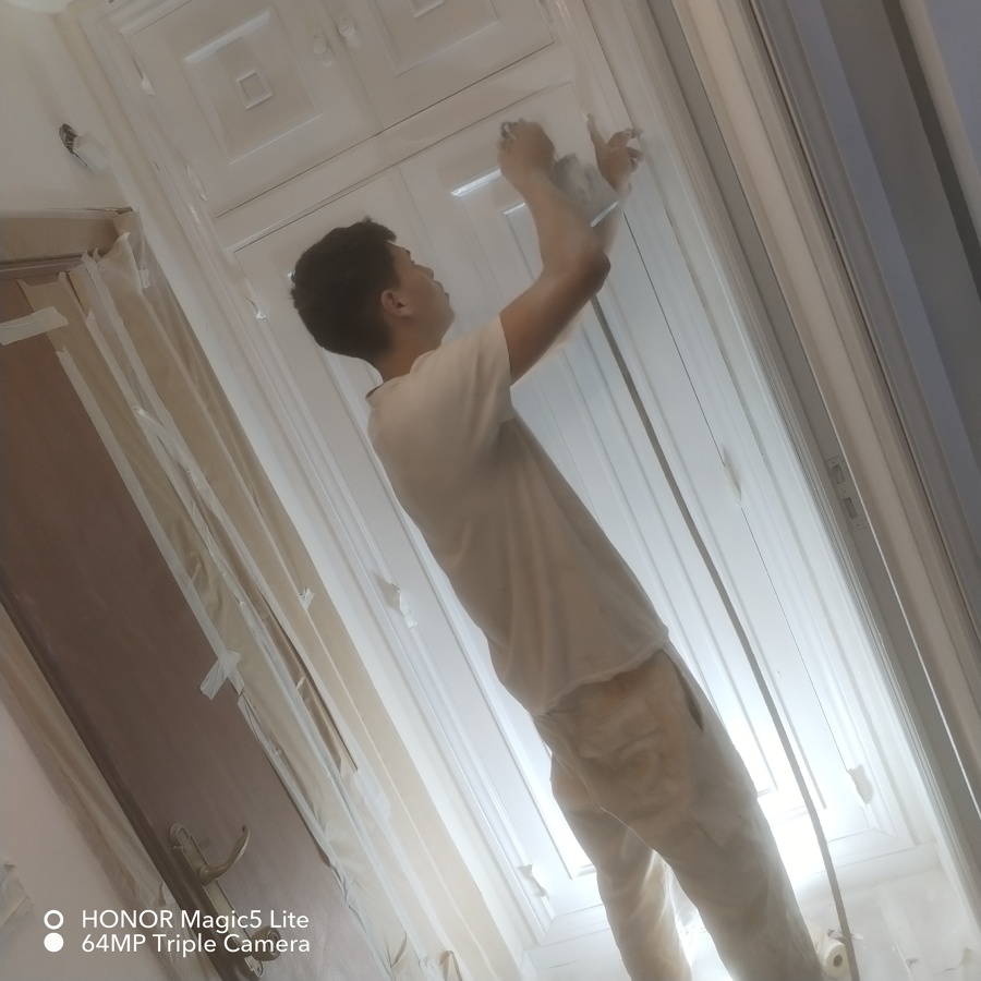 Puertas en blanco satinado