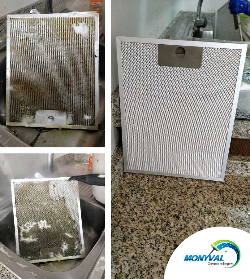 Limpieza de filtro de campana