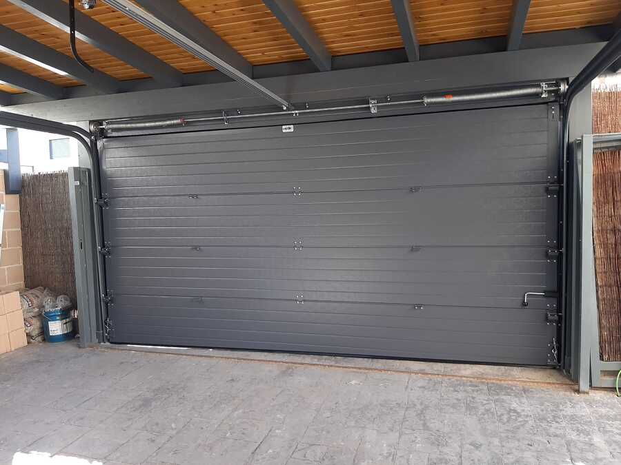 puerta seccional vista interior