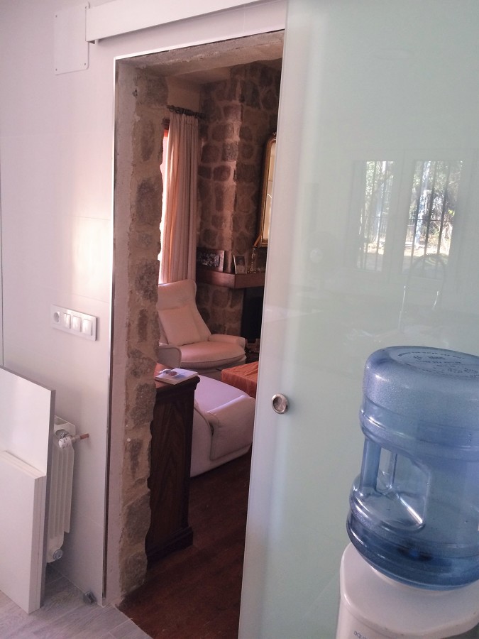 cocina puerta de cristal