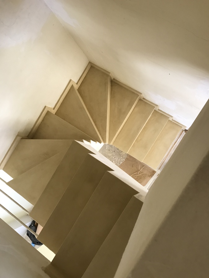 Microcemento escalera