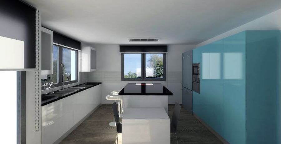 Reforma cocina en chalet Abanto 