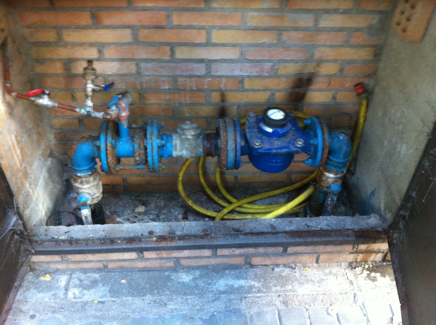 Armario de contador antiguo