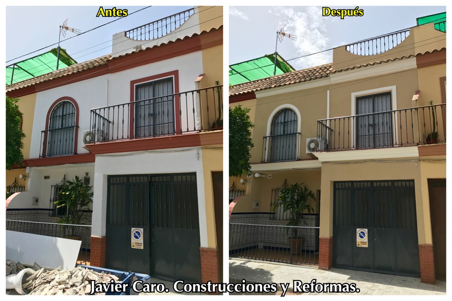 Rehabilitación de fachada de vivienda.