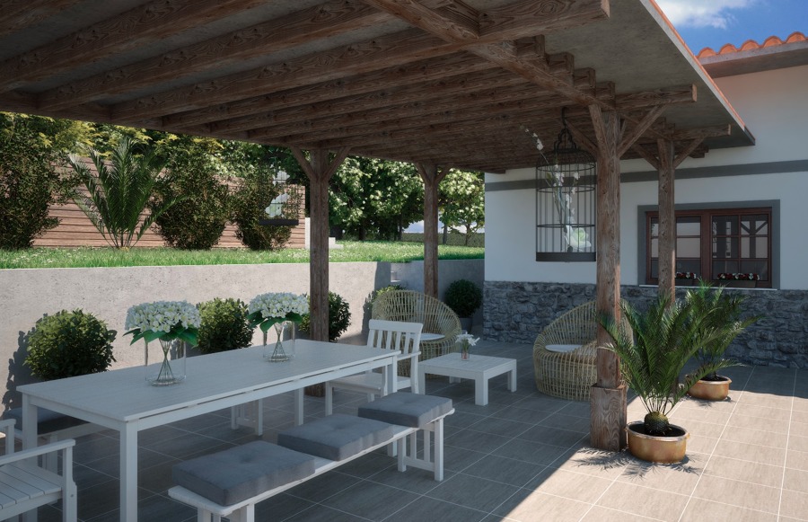 Cenador de verano en Gallarta 