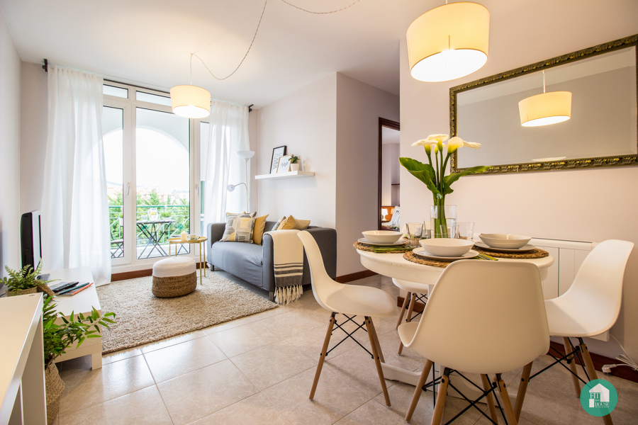 Salón después del Home Staging y estilismo