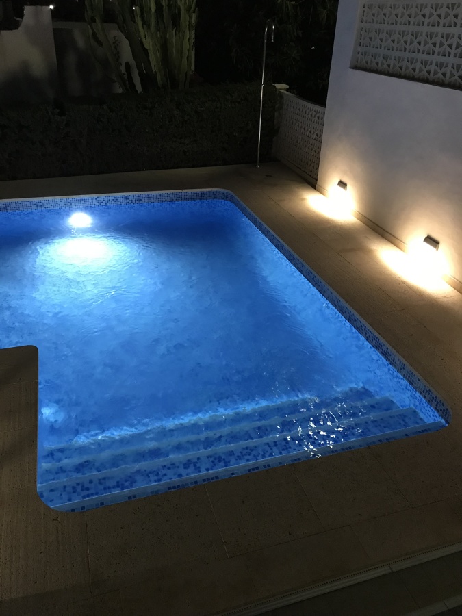 instalacion de led para piscina y exterior