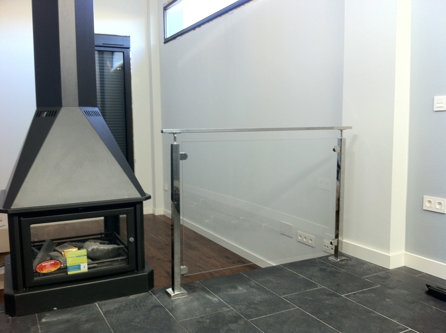 barandilla acero inoxidable y vidrio de seguridad