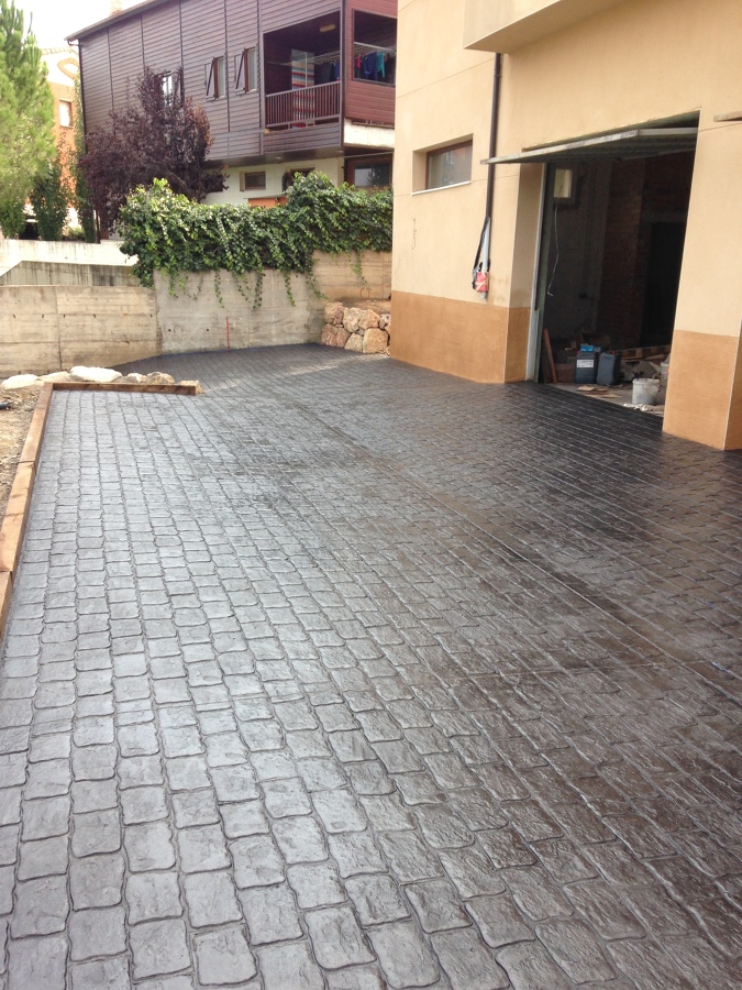 Pavimento impreso adoquin.