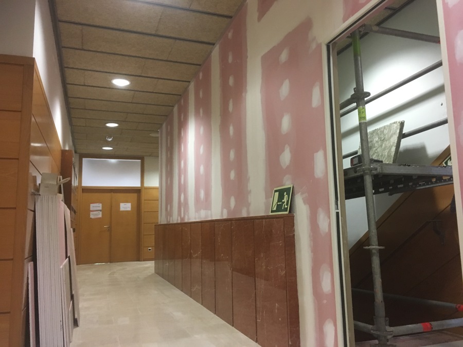 Tabiques resistentes al fuego.