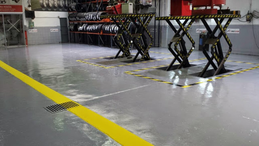 Pintura de taller de coches