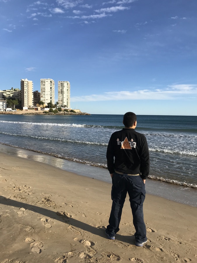 Disfrutando del paisaje playero de Oropesa del Mar