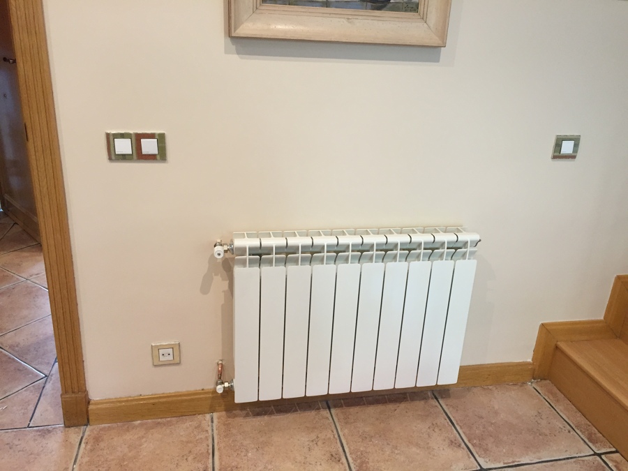 Sustitución de radiadores de chapa por nuevos de aluminio