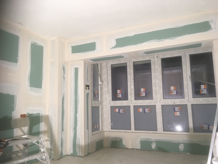 Remate de cristalera.