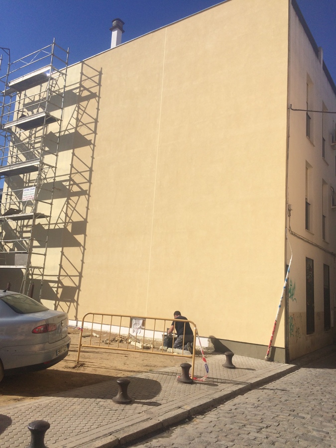 TERMINACION FACHADA DE TERMICO AISLANTE SATEN CON MORTERO ACRILICO