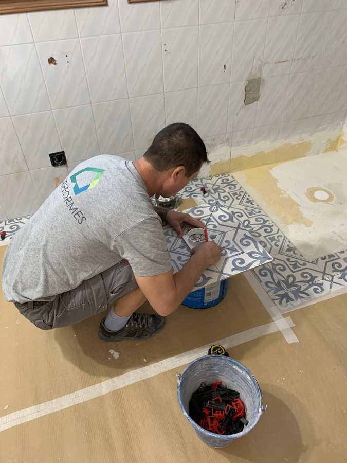 Ducha a ras de suelo