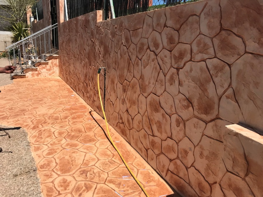 Hormigon impreso vertical