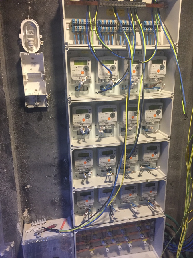 Renovación centralización contadores por incendio