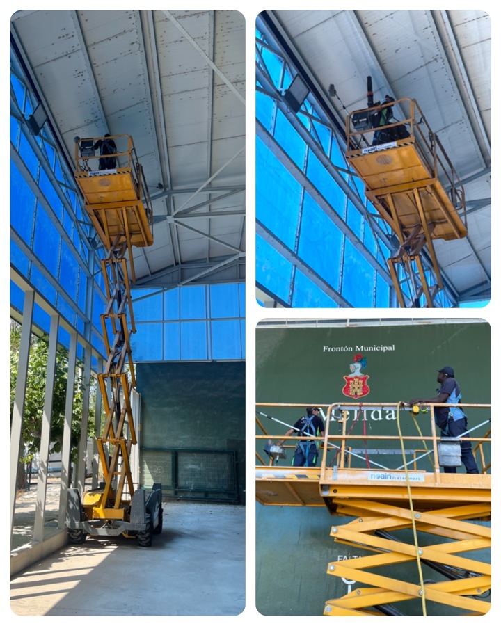 Limpieza de frontón