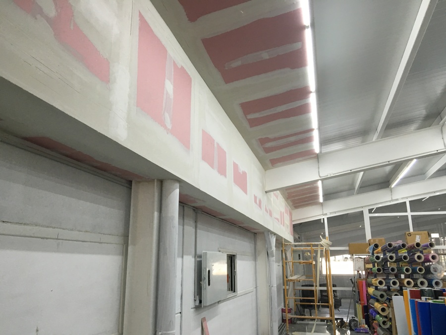 FRANJA CORTAFUEGOS EN NAVE INDUSTRIAL