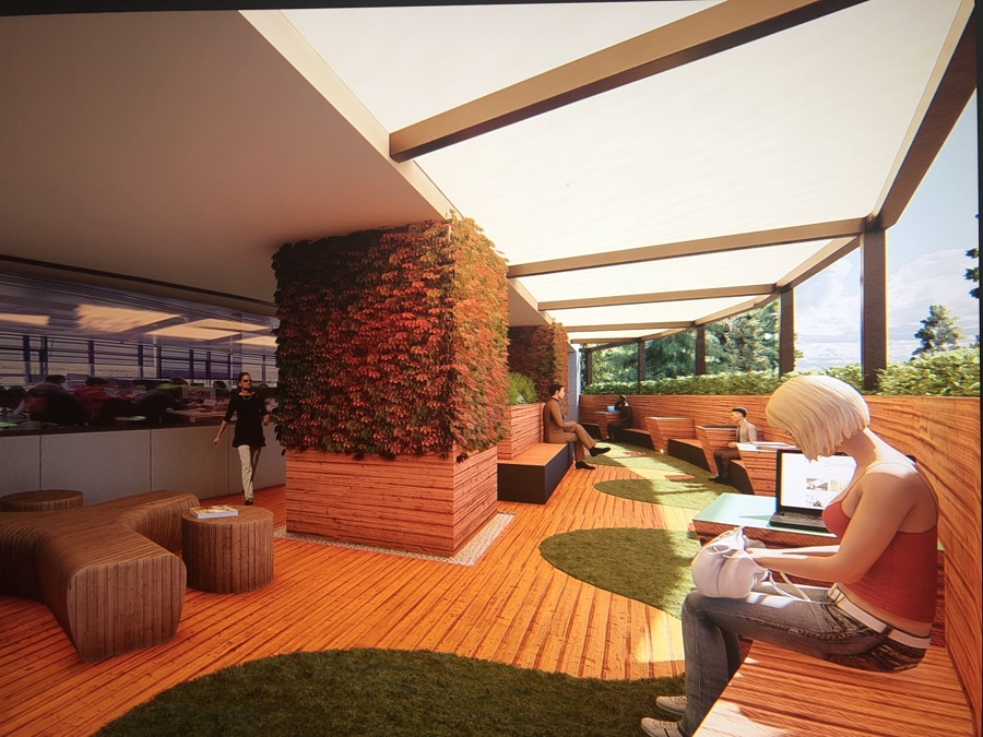 Terraza para oficinas de IBM