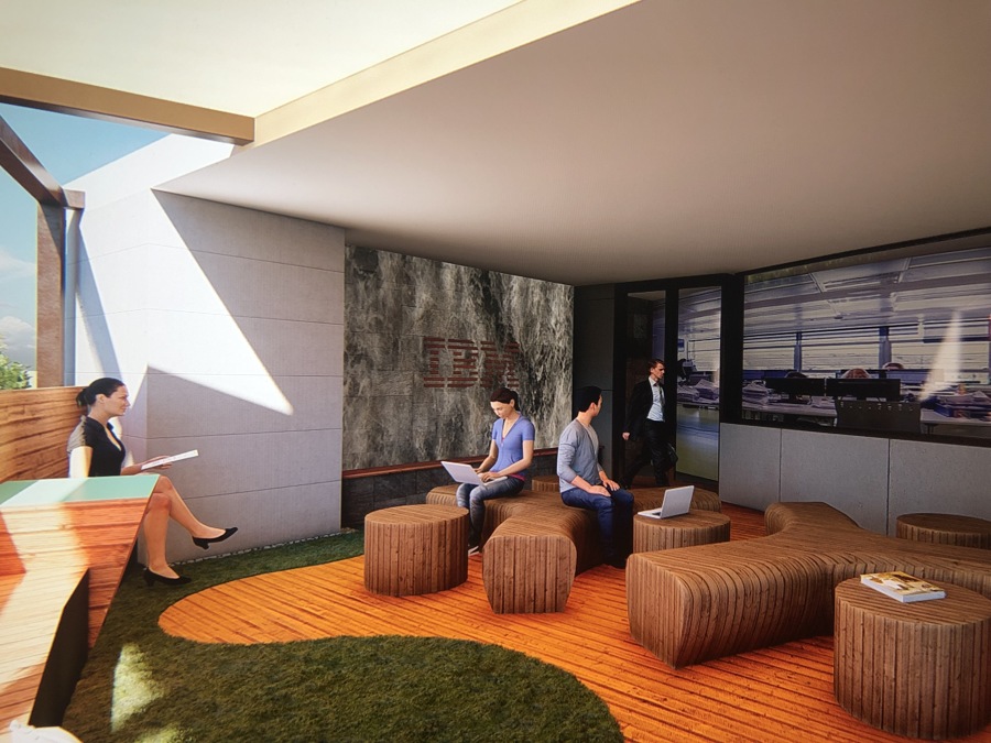 Terraza para oficinas de IBM