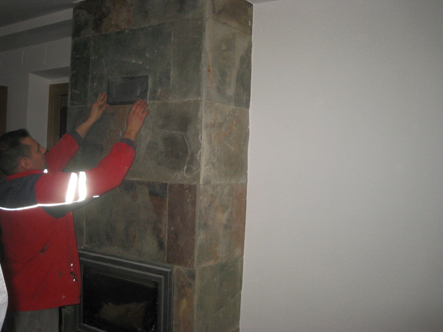 Hogar pizarra natural