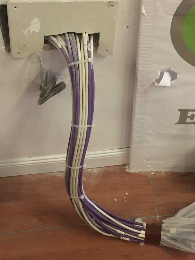 cableado datos re estructuración de antigua instalación