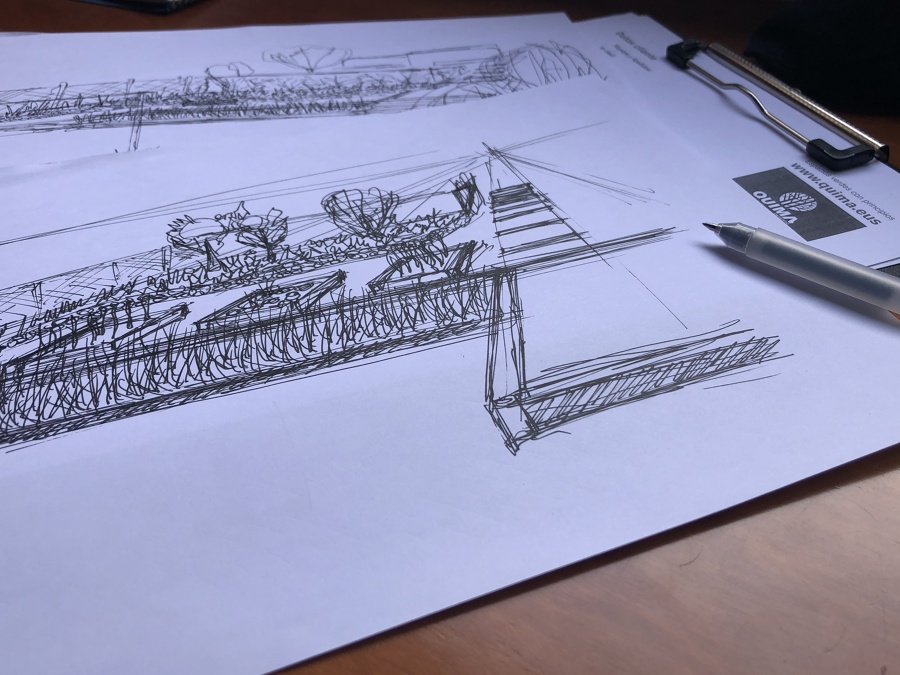 Dibujo a mano primeras ideas