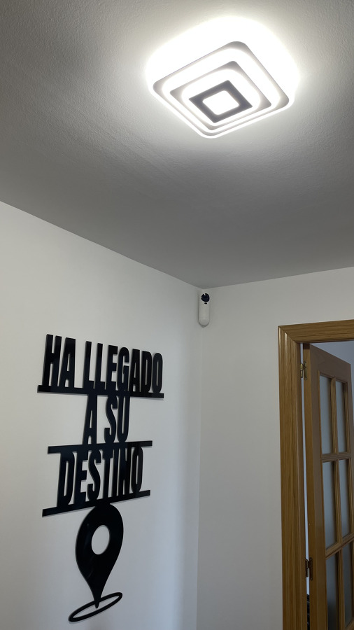 Colocación de luminarias en techo