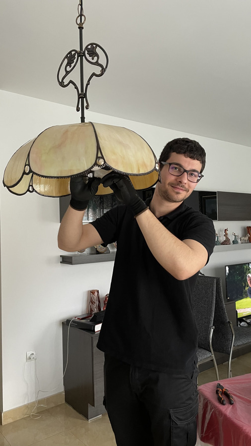 Colocación de lámparas de diseño