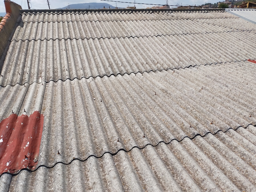 Tejado original de uralita