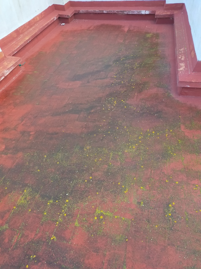 Terraza en Teulada. Antes