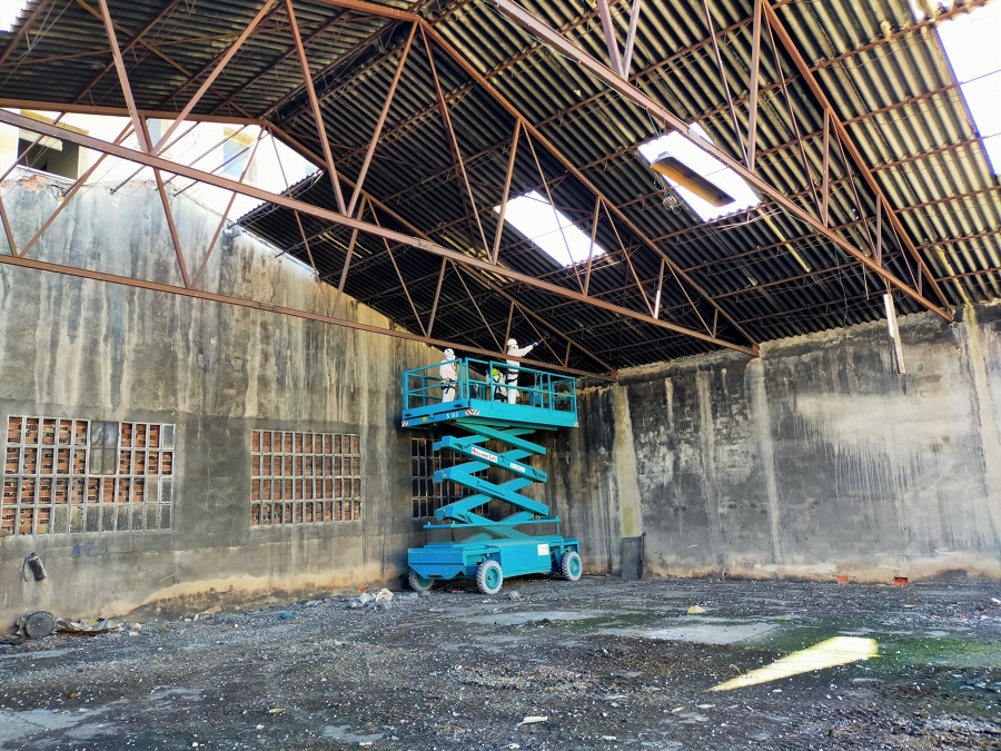 Demolicion nave industrial fibrocemento